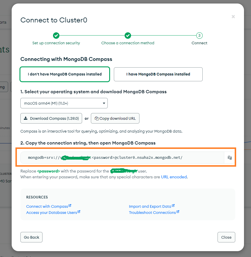 MongoDB Connection String