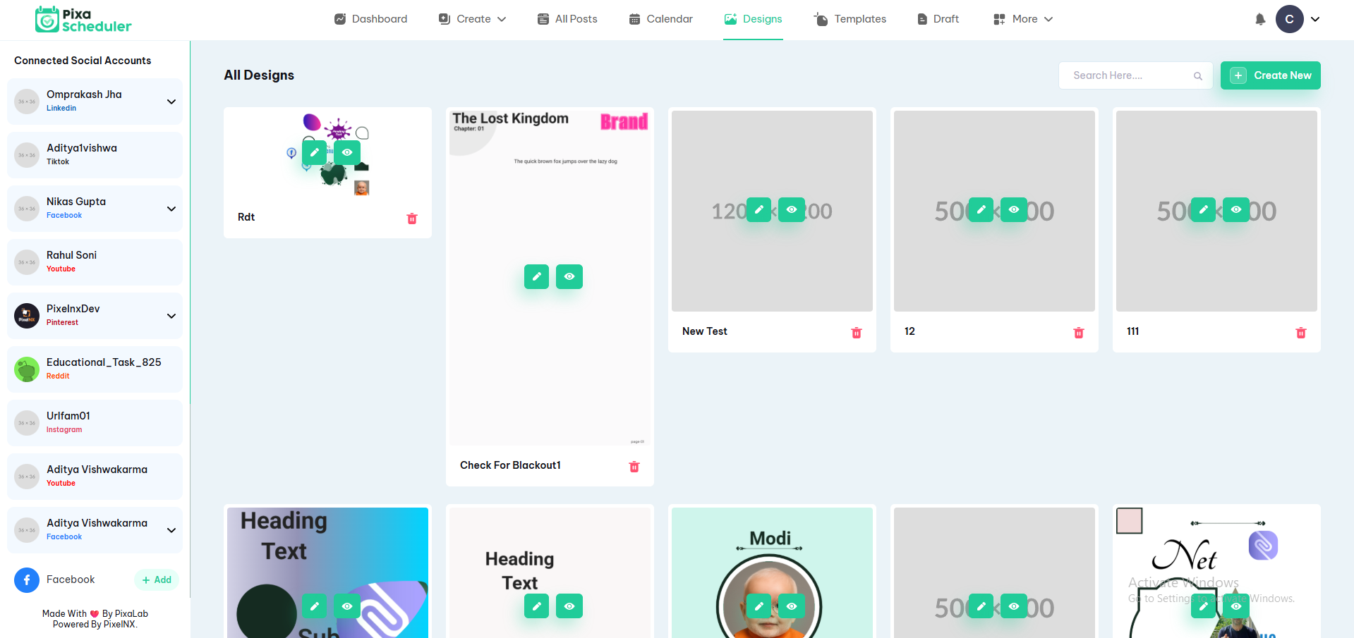Design & Template Interface