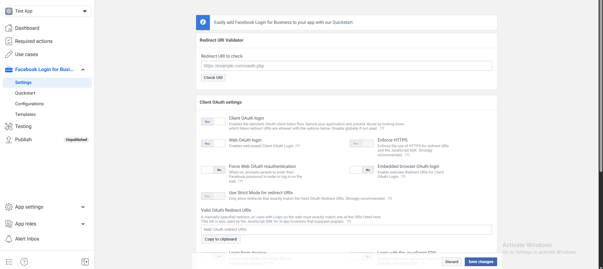 Facebook Login Setup