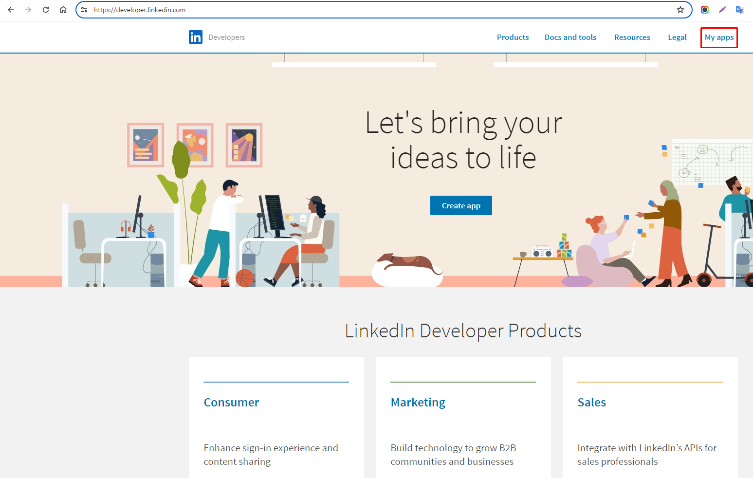 LinkedIn Developer Portal