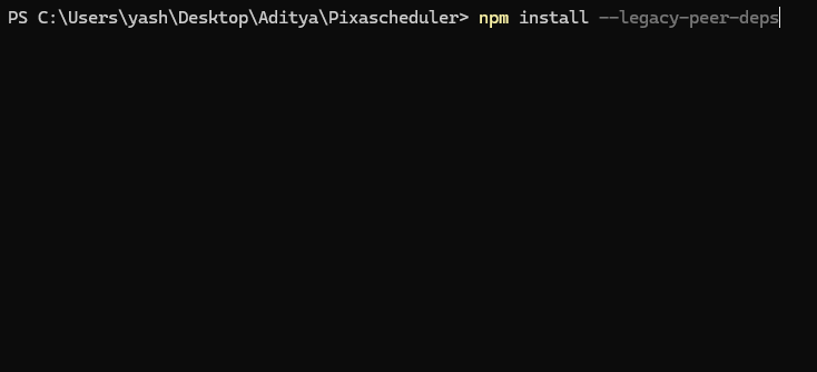 Install npm dependencies